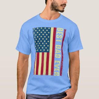 T-shirt Drapeau américain Drapeau américain Fête des pères