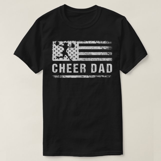 T-shirt Drapeau américain Drapeau mâle Cheerled Patrioti (Design devant)