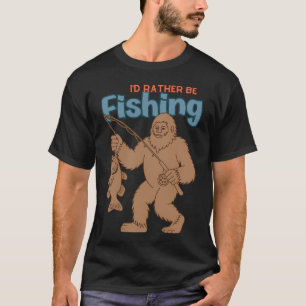 T-shirt Drapeau américain drôle Poisson Pêcheur Drapeau am