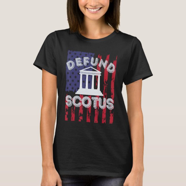 T-shirt Drapeau américain du bâtiment Scotus de financemen (Devant)