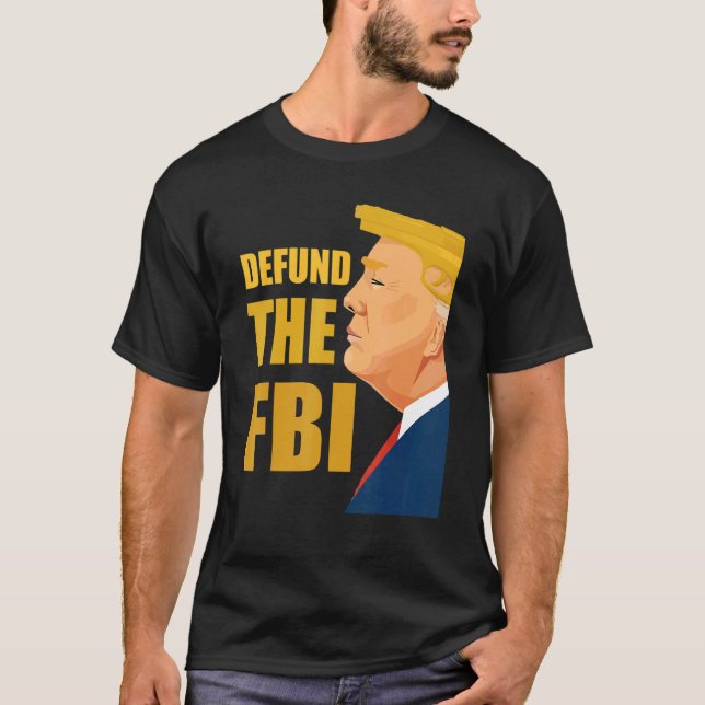 T-shirt Drapeau américain du FBI Anti FBI Corruption (Devant)