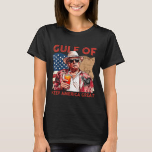 T-shirt Drapeau Américain Du Golfe Des États-Unis