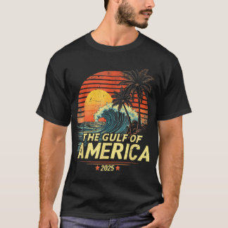 T-shirt Drapeau Américain Du Golfe Des États-Unis Mexique