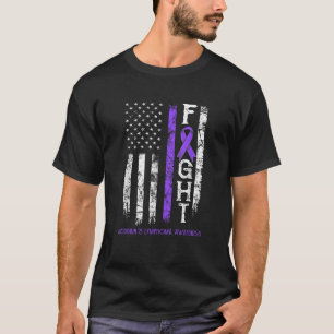 T-shirt Drapeau américain du guerrier de la Lymphome de Ho