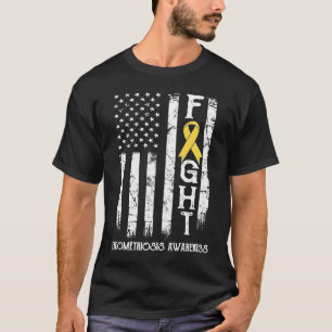 T-shirt Drapeau américain du guerrier de l'endométriose