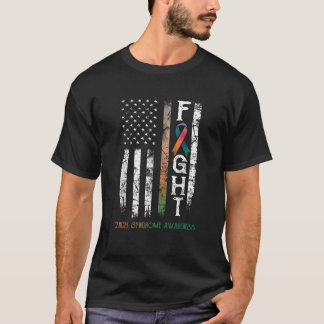 T-shirt Drapeau américain du guerrier du syndrome Lynch