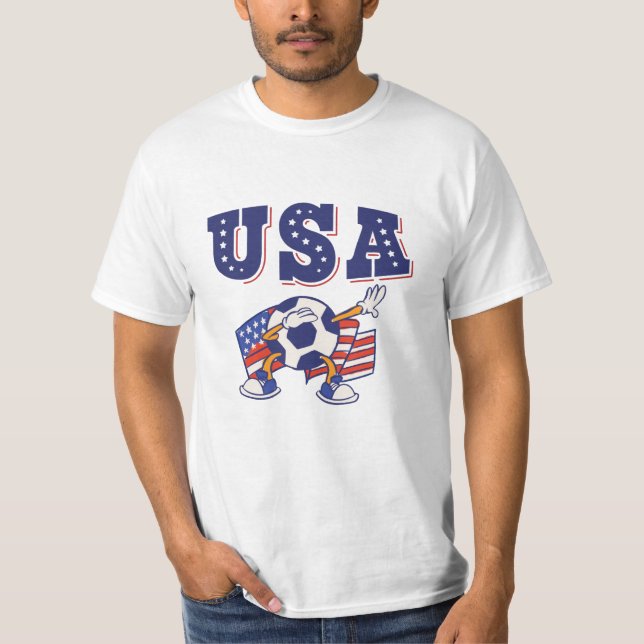 T-shirt Drapeau américain du maillot de football américain (Devant)
