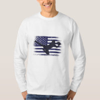 Drapeau américain du maillot de football américain