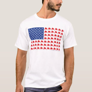 T-shirt Drapeau américain du marché de Wall Street Bull
