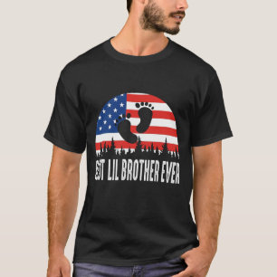 T-shirt Drapeau américain du meilleur frère Lil