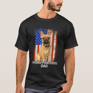 T-shirt Drapeau américain du père du chien de taureau fr