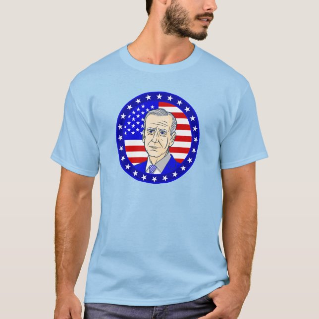 T-shirt drapeau américain du président joe biden (Devant)