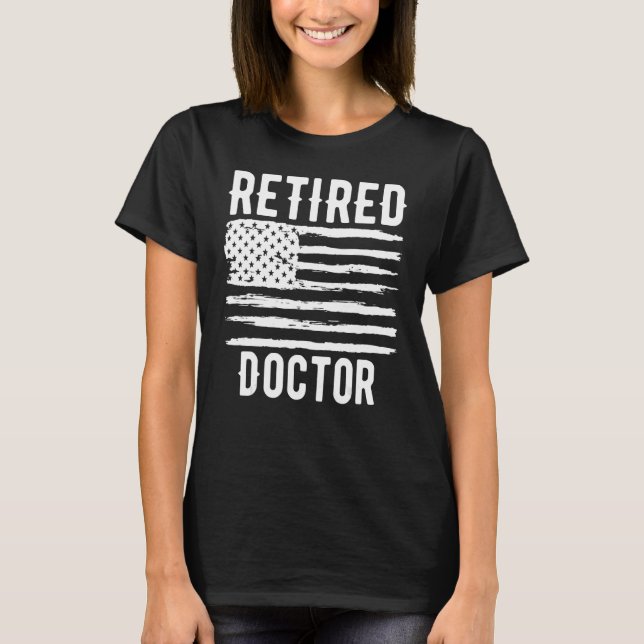 T-shirt Drapeau américain du Professeur retraité (Devant)