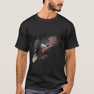 T-shirt Drapeau américain Eagle Drapeau américain 4 juille
