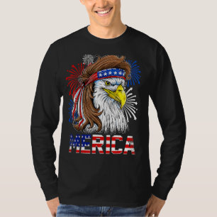 T-shirt Drapeau américain Eagle Mulle Hommes 4 juillet