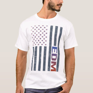 T-shirt Drapeau américain EDM