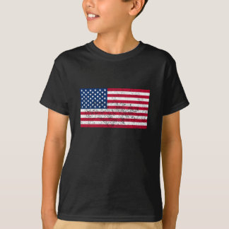 T-shirt Drapeau américain en détresse