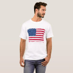 T-shirt drapeau américain en détresse<br><div class="desc">T-shirt rustique avec illustration du drapeau américain en détresse. Parfait pour les célébrations du 4 juillet.</div>