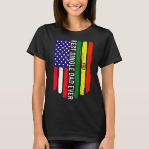 T-shirt Drapeau américain et drapeau bolivien Meilleur Pèr