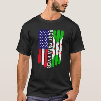 T-shirt Drapeau américain et drapeau burundais Meilleure f