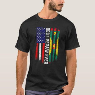 T-shirt Drapeau américain et drapeau de la Grenade Meilleu
