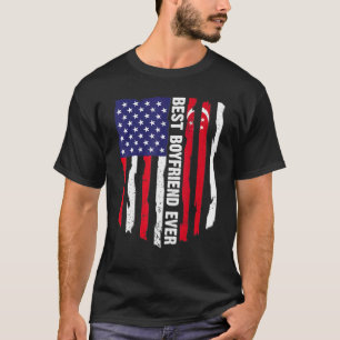T-shirt Drapeau américain et drapeau de Singapour Meilleur