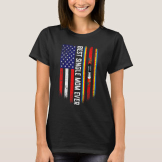 T-shirt Drapeau américain et drapeau du Swaziland Meilleur
