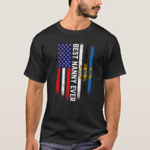 T-shirt Drapeau américain et drapeau estonien meilleure no