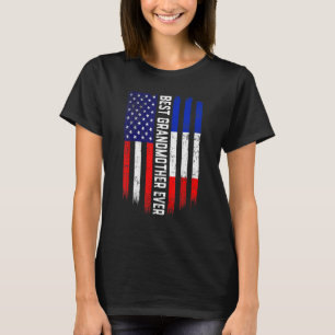 T-shirt Drapeau américain et drapeau français Meilleure gr