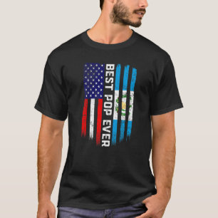T-shirt Drapeau américain et drapeau guatémaltèque meilleu