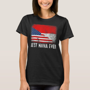 T-shirt Drapeau américain et drapeau indonésien Meilleur N