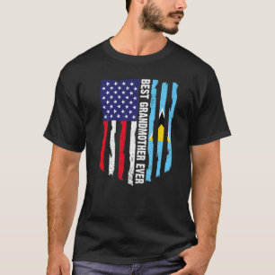 T-shirt Drapeau américain et drapeau Sainte-Lucie Meilleur