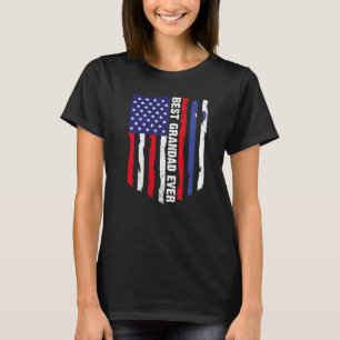 T-shirt Drapeau américain et drapeau slovène Meilleur Gran