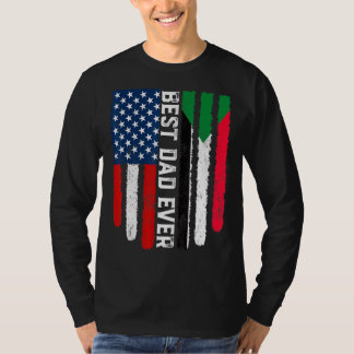 T-shirt Drapeau américain et drapeau soudanais Meilleure f