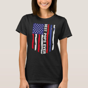 T-shirt Drapeau américain et Slovénie Drapeau meilleur pop