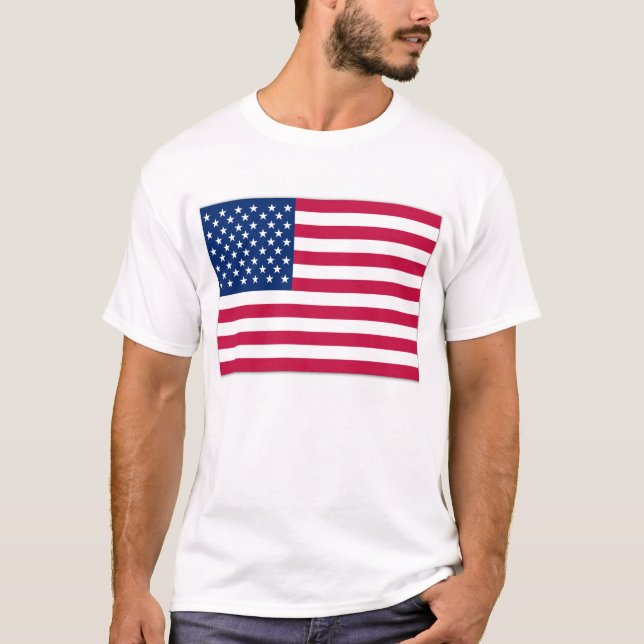 T-shirt Drapeau américain Etats-Unis (Devant)