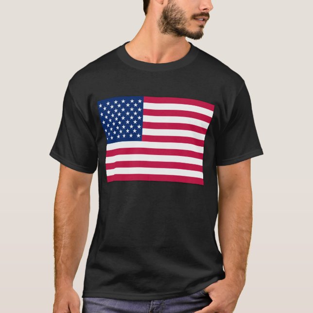 T-shirt Drapeau américain Etats-Unis (Devant)