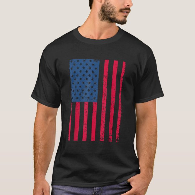 T-shirt Drapeau américain États-Unis d'Amérique 4t (Devant)