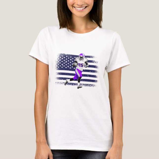 T-shirt Drapeau américain Fan Jersey Shirt USA (Devant)
