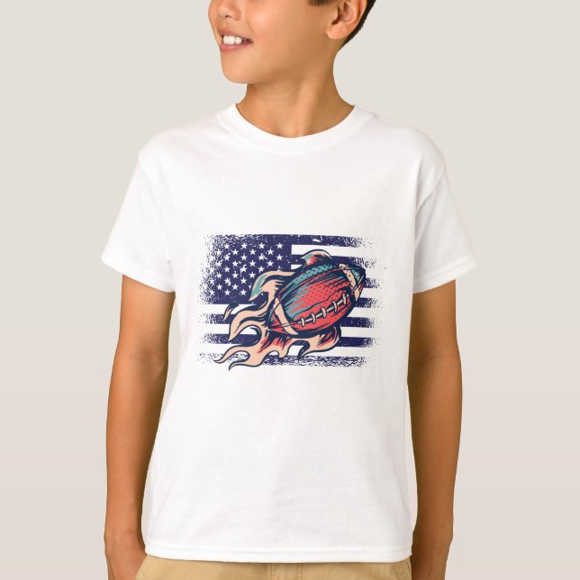 T-shirt Drapeau américain Fan Jersey Shirt USA (Devant)