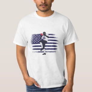 T-shirt Drapeau américain Fan Jersey Shirt USA