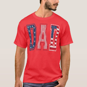 T-shirt Drapeau américain Fête des pères Cool Patriotique