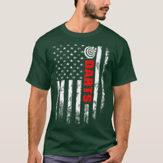 T-shirt Drapeau américain fléchettes arrière