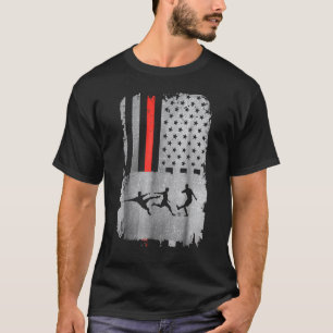 T-shirt Drapeau américain Football Hommes Femmes Enfants J