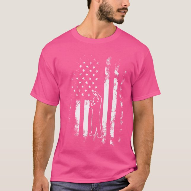 T-shirt Drapeau américain Gangsta Rap (Devant)