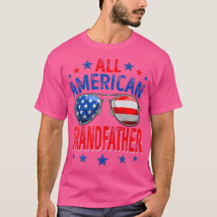 T-shirt Drapeau américain grand-père