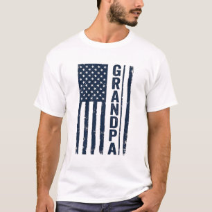 T-shirt Drapeau américain grand-père Design patriotique en