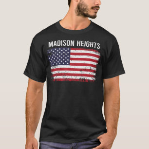 T-shirt Drapeau américain Grunge Madison