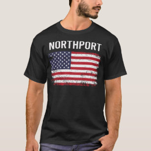 T-shirt Drapeau américain Grunge Northport