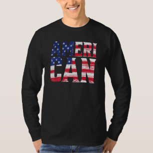 T-shirt Drapeau américain grunge patriotique américain